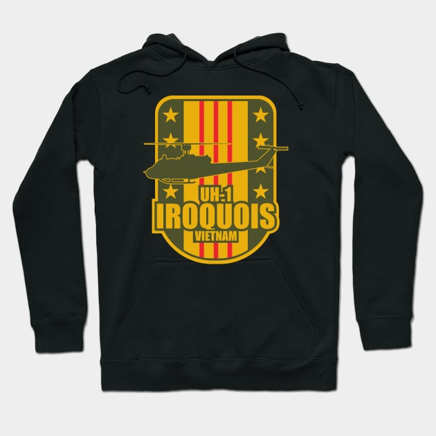 UH-1 Iroquois Vietnam Hoodie by Firemission45